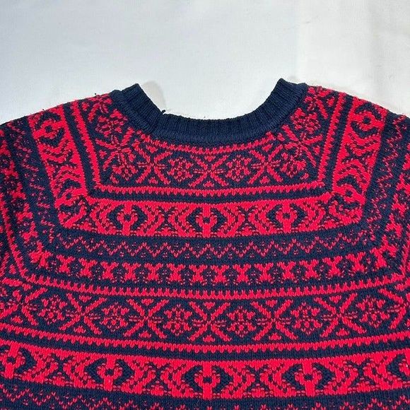 Abercrombie And Fitch Wool Blend Fairisle Knit‎ Sweater Mens M - Picture 4 of 6